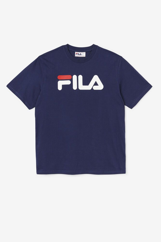 Fila T-Shirt Eagle Mens Navy - India BPQ-453602